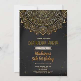 invitación a la fiesta de Diwali de Mandala
