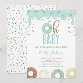 Invitación a la Fiesta de Donut Baby Oh Baby Donut