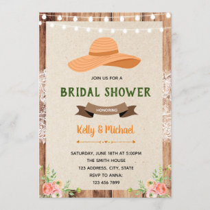 Invitación a la fiesta de ducha con encanto del su