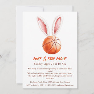 Invitación a la fiesta de Dunk & Peep – Baloncesto