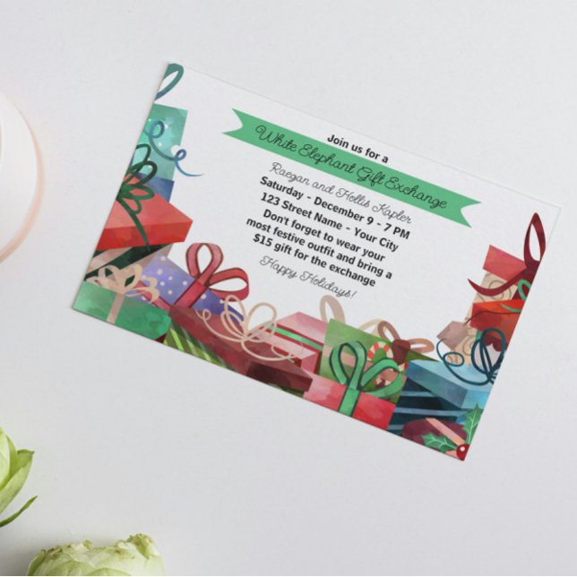 Invitación a la Fiesta de Elefante Blanco de Navid (Subido por el creador)