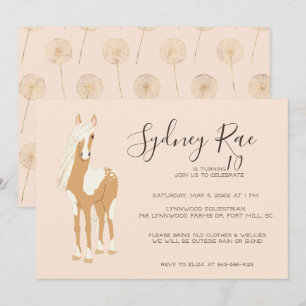 Invitación a la fiesta de equitación de Tween