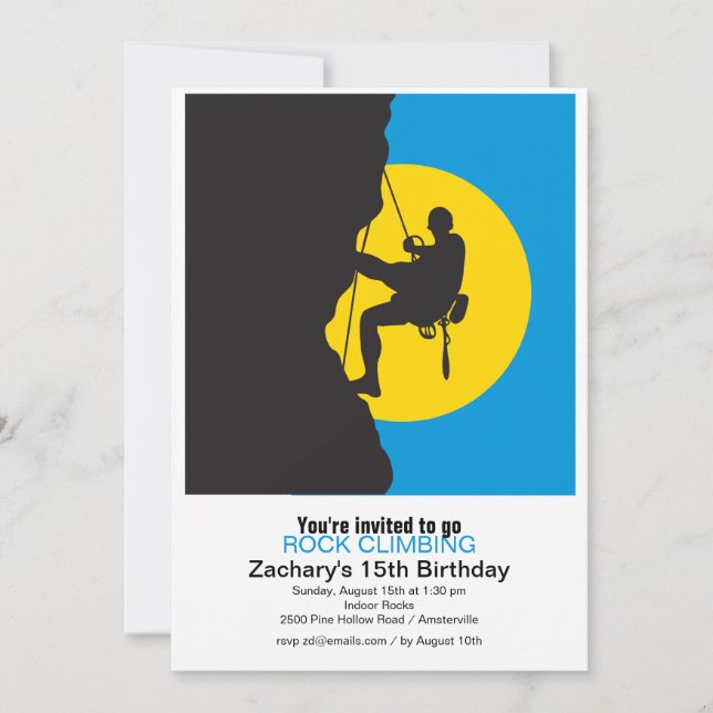 Invitación a la fiesta de escalada de New Heights  (Anverso)