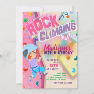 Invitación a la fiesta de escalada en roca
