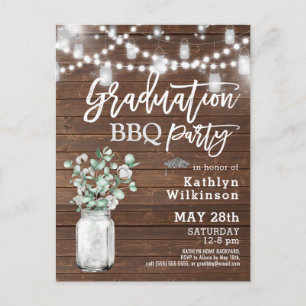 Invitación a la fiesta de Eucalyptus Greenery GRAD