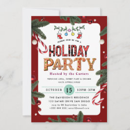 Invitación a la fiesta de feriado de invierno de F