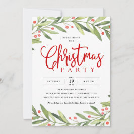 Invitación a la fiesta de feriado de los navidades