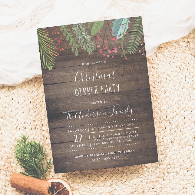 Invitación a la fiesta de feriado de pinos y maris (Subido por el creador)