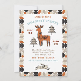 Invitación a la fiesta de feriado de renos de sang