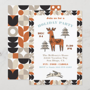 Invitación a la fiesta de feriado de renos de sang