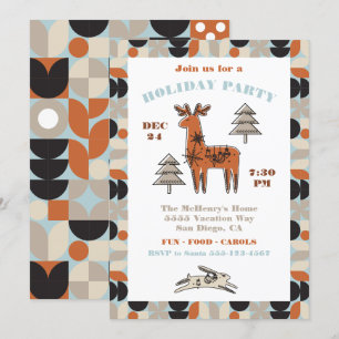 Invitación a la fiesta de feriado de renos de sang