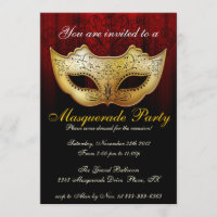 Invitación a la fiesta de Fiesta de Masquerade
