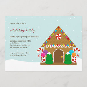 Invitación a la fiesta de fiesta de Navidad en la