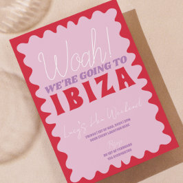 Invitación a la fiesta de fin de semana Hen Ibiza