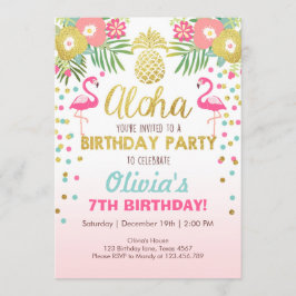 Invitación a la fiesta de Flamingo