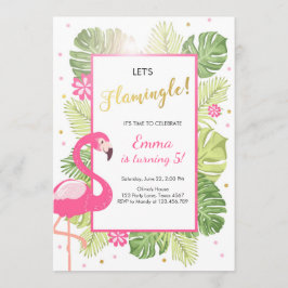 Invitación a la fiesta de Flamingo
