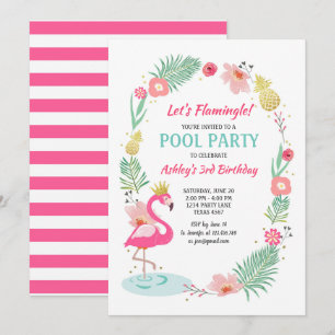 Invitación a la fiesta de Flamingo Pool