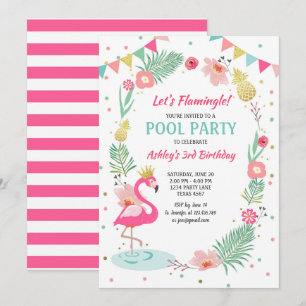 Invitación a la fiesta de Flamingo Pool