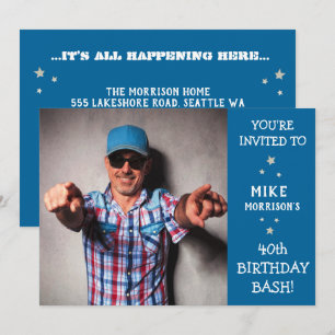 Invitación a la Fiesta de Fotos de Cumpleaños núme