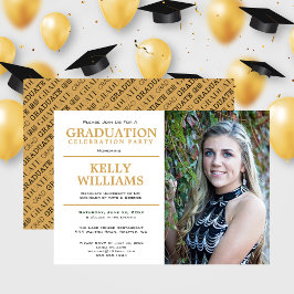 Invitación a la Fiesta de Fotos de Graduación