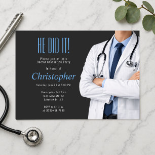 Invitación a la Fiesta de Fotos de Graduación de D