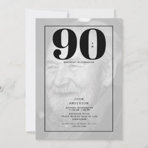 Invitación a la fiesta de fotos por cumpleaños núm