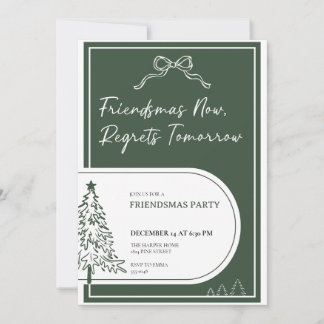 Invitación a la fiesta de Friendsmas Invitación de