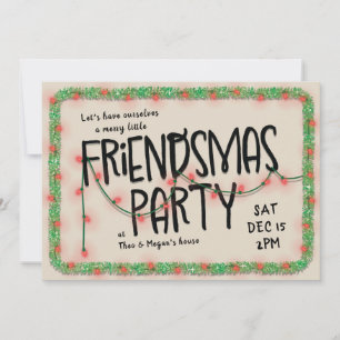 Invitación a la Fiesta de Friendsmas Luces de Ca