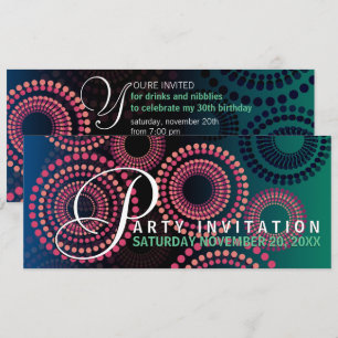 Invitación a la fiesta de fuegos artificiales de n
