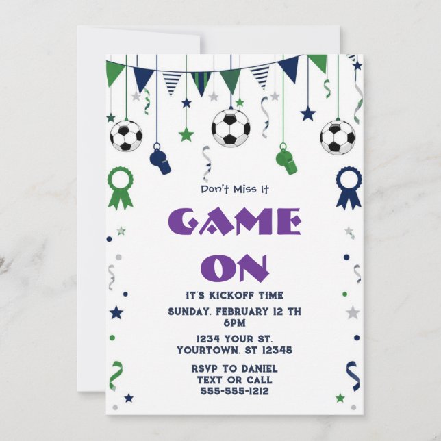 Invitación a la Fiesta de Fútbol 2026 (Anverso)
