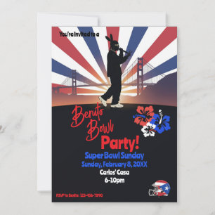 Invitación a la fiesta de fútbol americano