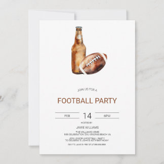 Invitación a la fiesta de fútbol, la invitación al