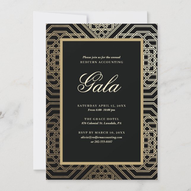 Invitación a la fiesta de Gala (Anverso)