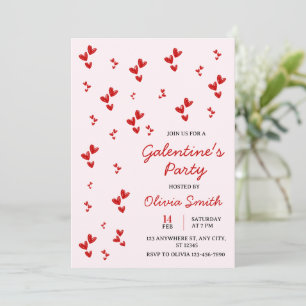 INVITACIÓN A LA FIESTA DE GALENTINES DAY CON GLOBO