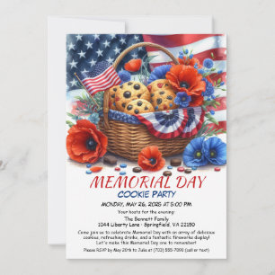 Invitación a la fiesta de galletas del Día de los