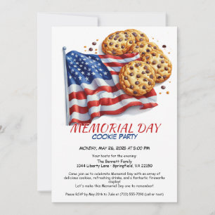 Invitación a la fiesta de galletas del Día de los