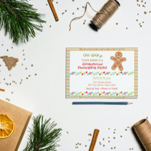 Invitación a la fiesta de Gingerbread