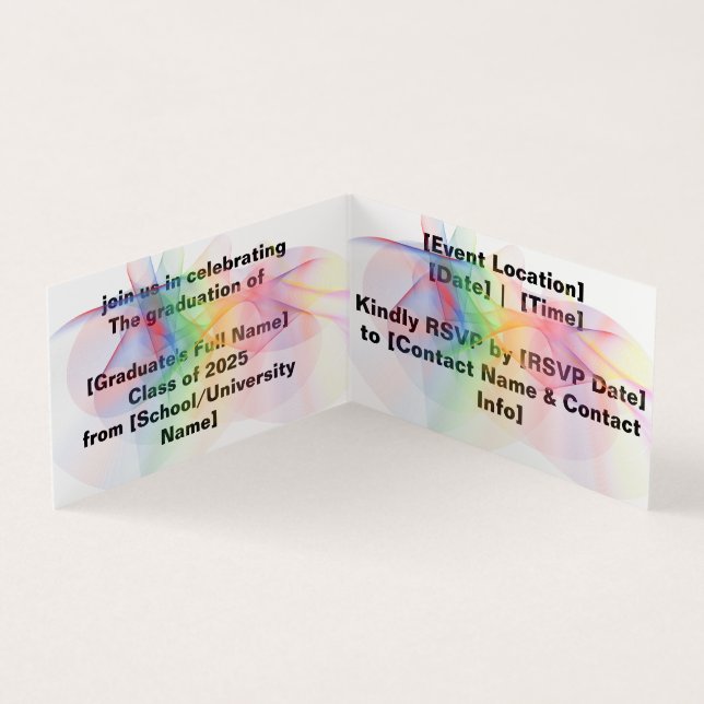 Invitación a la fiesta de graduación (Interior)