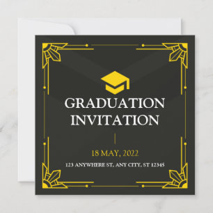 Invitación a la fiesta de graduación