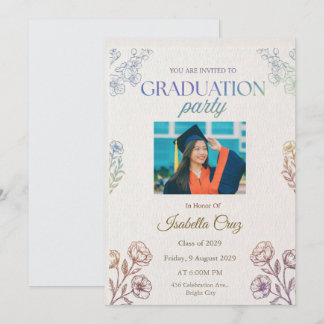 Invitación a la fiesta de graduación