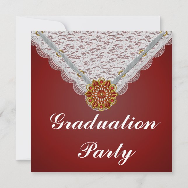 Invitación a la fiesta de graduación (Anverso)