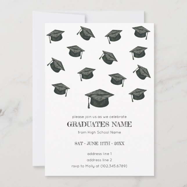 Invitación a la fiesta de graduación (Anverso)