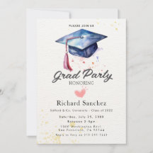 Invitación a la fiesta de graduación