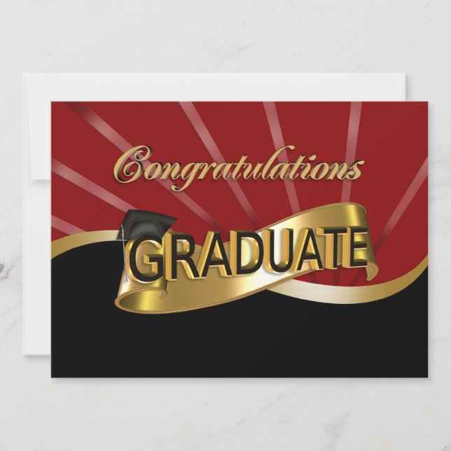 Invitación a la fiesta de graduación (Anverso)