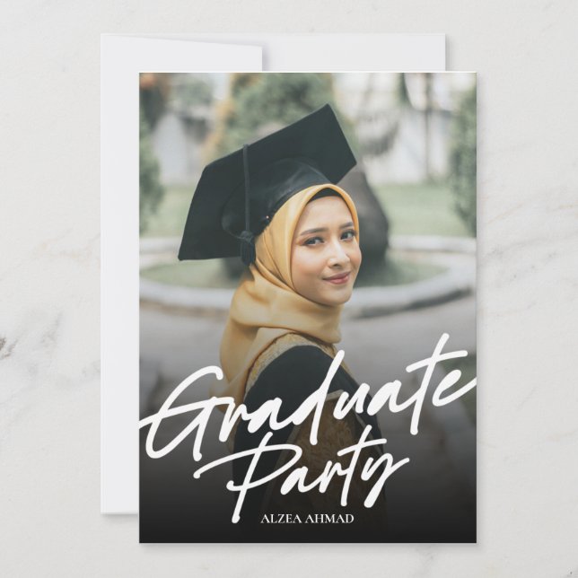 Invitación a la fiesta de graduación (Anverso)