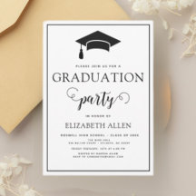 Invitación a la fiesta de graduación
