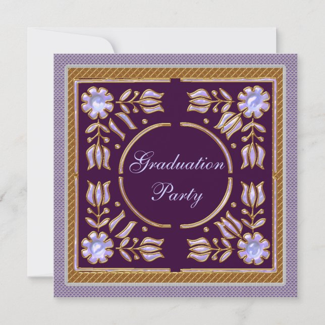 Invitación a la fiesta de graduación (Anverso)