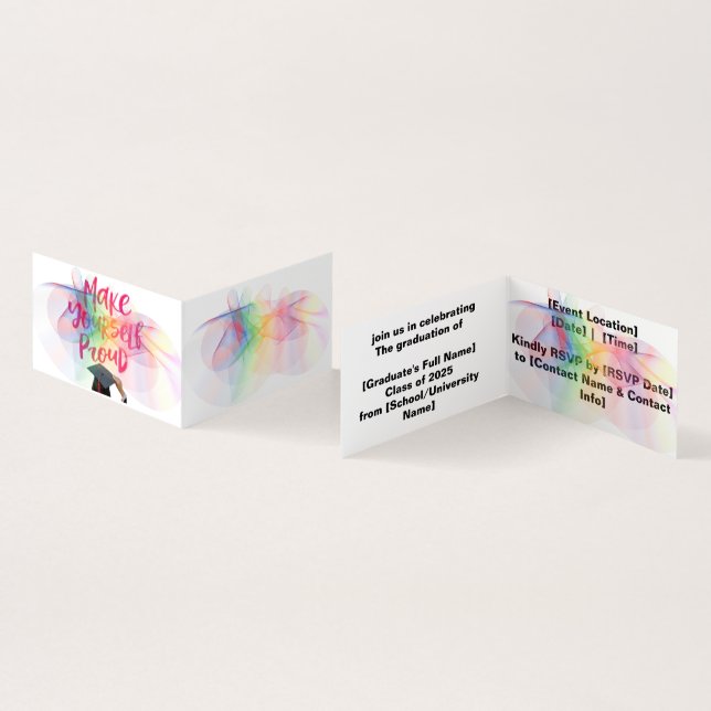 Invitación a la fiesta de graduación (Interior y exterior)