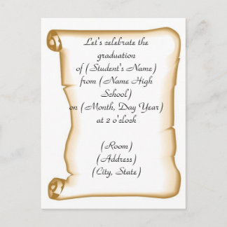 Invitación a la fiesta de graduación