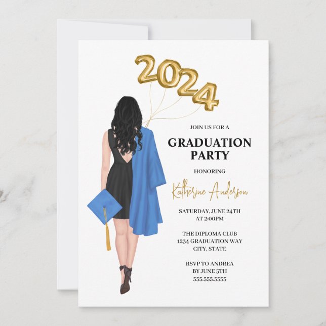 Invitación a la fiesta de graduación (Anverso)